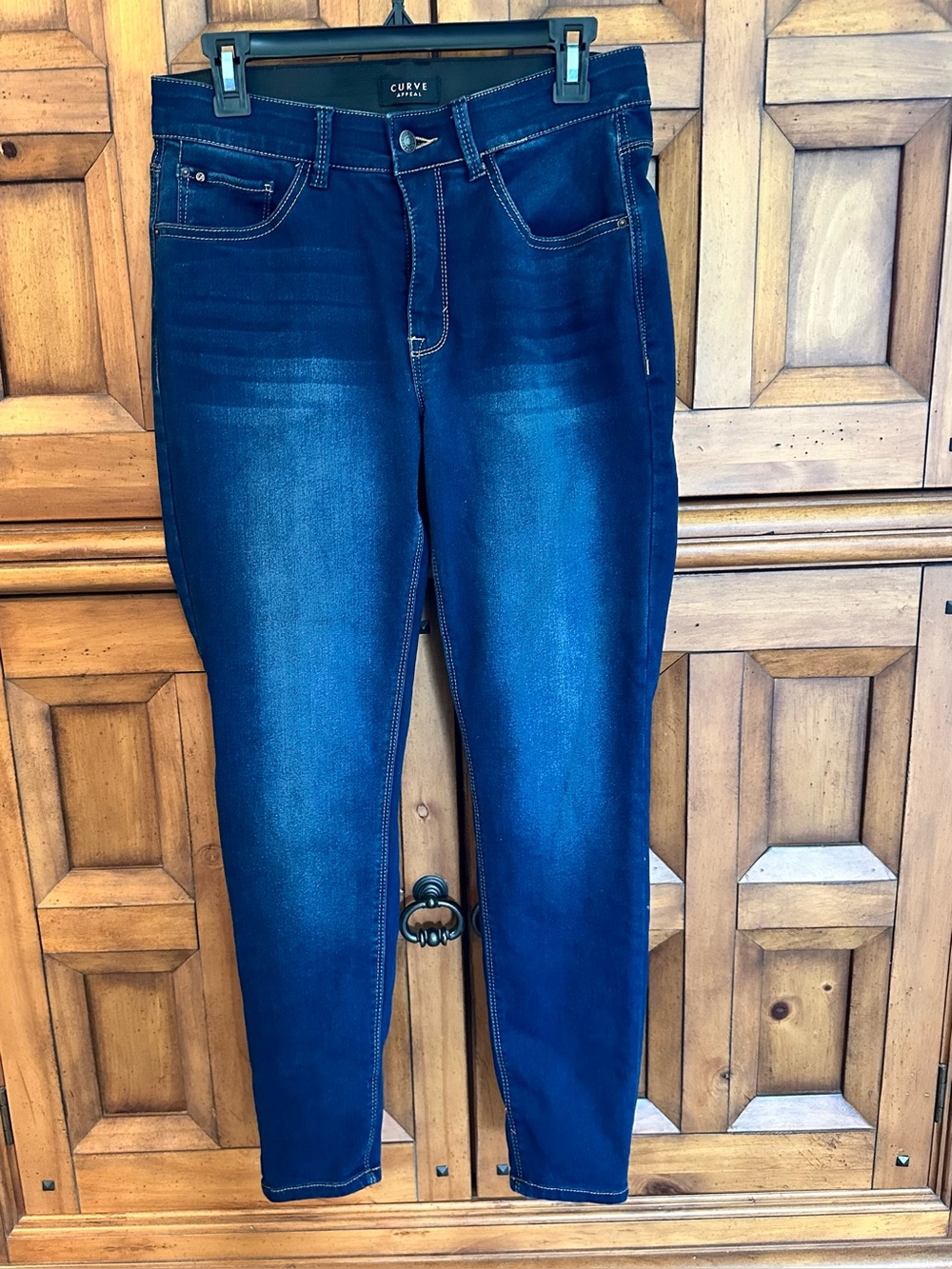 Curve Appeal Dark Blue Skinny Jeans